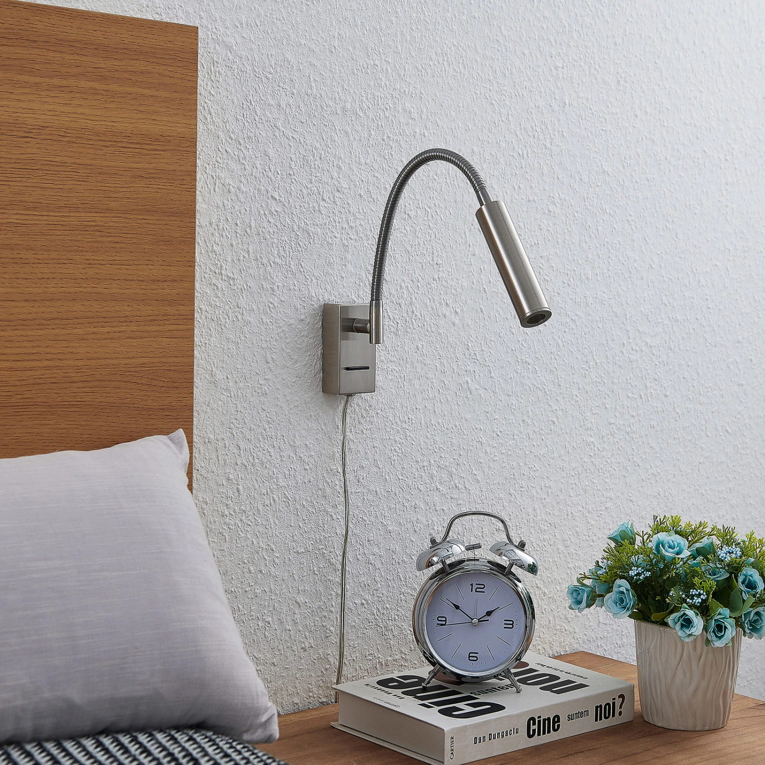 Lucande Anaella LED-Wandleuchte, Nickel, 47 Cm 2 Lucande Anaella LED-Wandleuchte, Nickel, 47 Cm – Bild 2