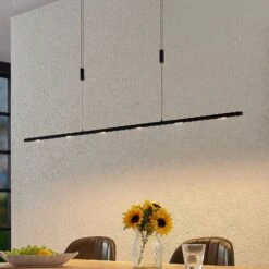 Lucande Stakato LED-Pendellampe 6fl. 140 Cm Lang