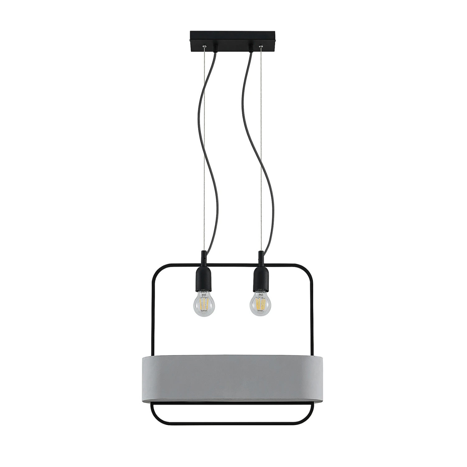 Lucande Teona Hängeleuchte Mit Beton, Zweiflammig 3 Lucande Teona Hängeleuchte Mit Beton, Zweiflammig – Bild 3