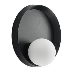 Lucande Andelina Wandleuchte, Rund, Schwarz 11 Lucande Andelina Wandleuchte, Rund, Schwarz -Lucande 9627767 2