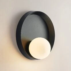 Lucande Andelina Wandleuchte, Rund, Schwarz 13 Lucande Andelina Wandleuchte, Rund, Schwarz -Lucande 9627767 4