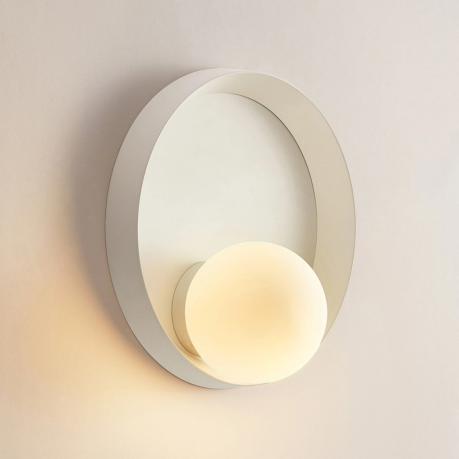 Lucande Andelina Wandleuchte, Rund, Weiß 6 Lucande Andelina Wandleuchte, Rund, Weiß – Bild 6