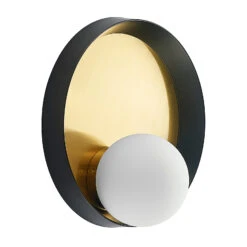 Lucande Andelina Wandleuchte, Rund, Messing 11 Lucande Andelina Wandleuchte, Rund, Messing -Lucande 9627769 2