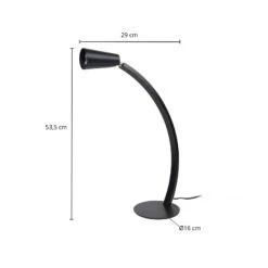 Lucande Velanoris Tischlampe, Schwarz 13 Lucande Velanoris Tischlampe, Schwarz -Lucande 9627805 4