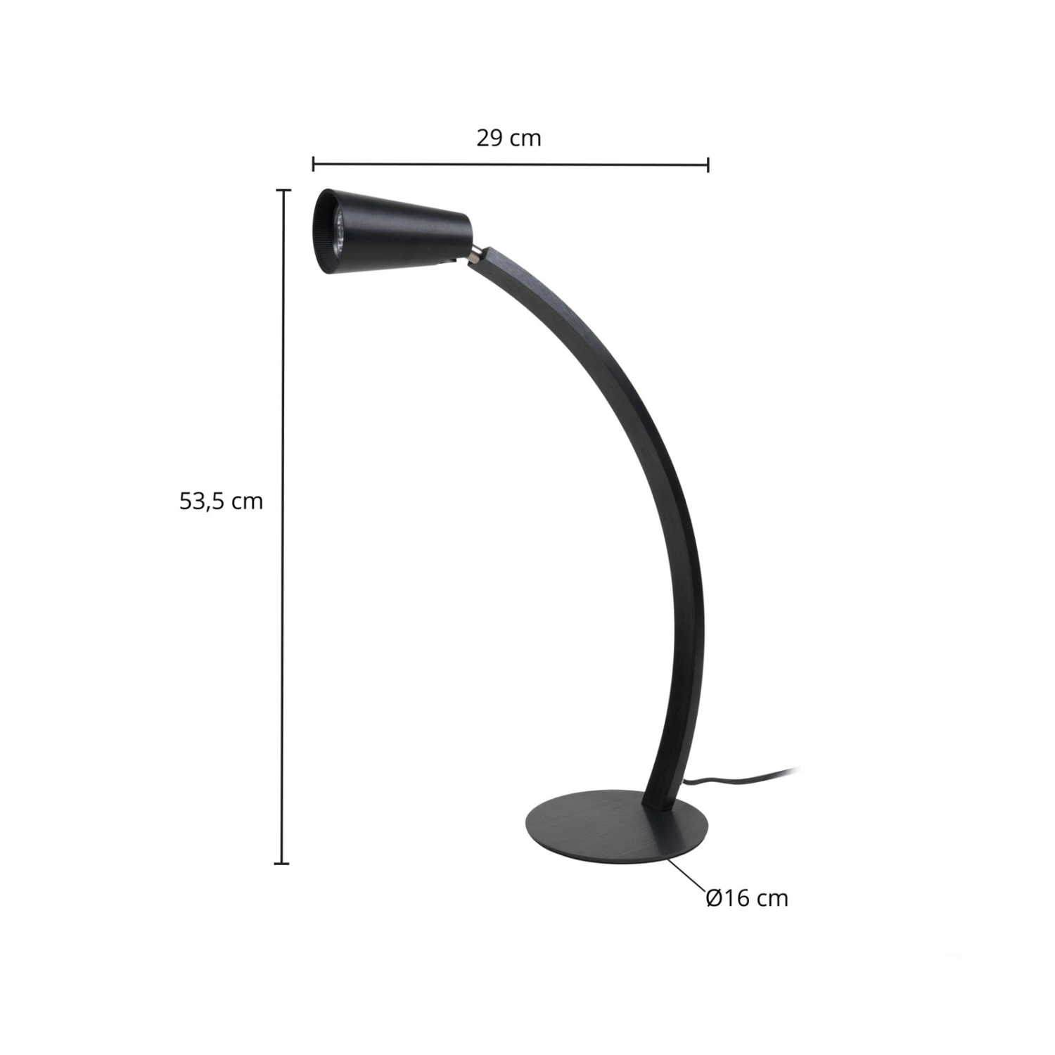 Lucande Velanoris Tischlampe, Schwarz 5 Lucande Velanoris Tischlampe, Schwarz – Bild 5