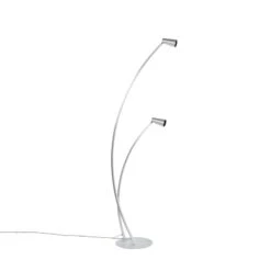 Lucande Velanoris Stehlampe, 2-fl., Alu Gebürstet 12 Lucande Velanoris Stehlampe, 2-fl., Alu Gebürstet -Lucande 9627806 3