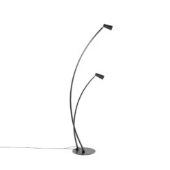 Lucande Velanoris Stehlampe, 2-fl., Schwarz -Lucande 9627807 3