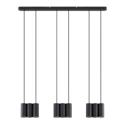 Lucande Cesur Hängeleuchte, Neunflammig, Schwarz -Lucande 9628452 2