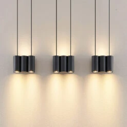 Lucande Cesur Hängeleuchte, Neunflammig, Schwarz -Lucande 9628452 4