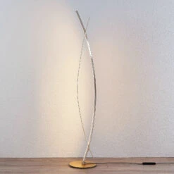 Lucande LED-Stehleuchte Marija In Edler Gold-Optik -Lucande 9639113 3