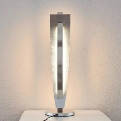 Lucande LED-Tischleuchte Marija In Edler Silber-Optik -Lucande 9639120 4