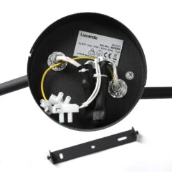 Lucande Carlea Deckenlampe, 4-fl. Schwarz-nickel -Lucande 9639208 7