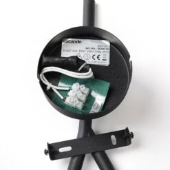 Lucande Carlea Wandlampe, 2-fl. Schwarz-nickel -Lucande 9639214 7