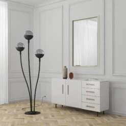 Lucande Dustian Stehleuchte, 3-flammig -Lucande 9639215 2