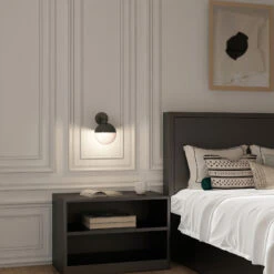 Lucande Dustian Wandleuchte, Glaskugel -Lucande 9639218 3