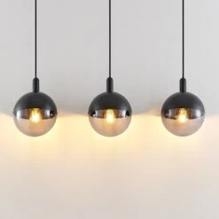 Lucande Dustian Hängeleuchte, 3-fl., 90 Cm 12 Lucande Dustian Hängeleuchte, 3-fl., 90 Cm -Lucande 9639220 3