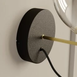 Lucande Sotiana Wandleuchte, Glaskugel, Messing -Lucande 9639224 3