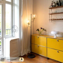 Lucande Sotiana Stehleuchte, 2 Glaskugeln, Messing -Lucande 9639226 8