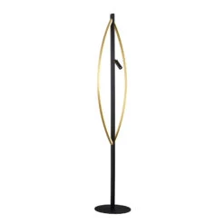 Lucande Matwei LED-Stehlampe, Oval, Messing -Lucande 9639241 5