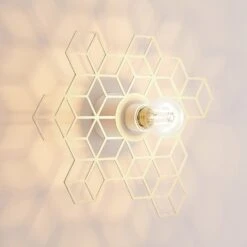 Lucande Alexaru Wandleuchte, Waben, Weiß 15 Lucande Alexaru Wandleuchte, Waben, Weiß -Lucande 9639248 6