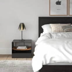 Lucande Lounit Tischleuchte, Schwarz-gold -Lucande 9639249 2