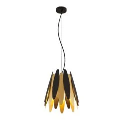Lucande Lounit Hängelampe, Schwarz-gold, 1-flammig 14 Lucande Lounit Hängelampe, Schwarz-gold, 1-flammig -Lucande 9639251 5