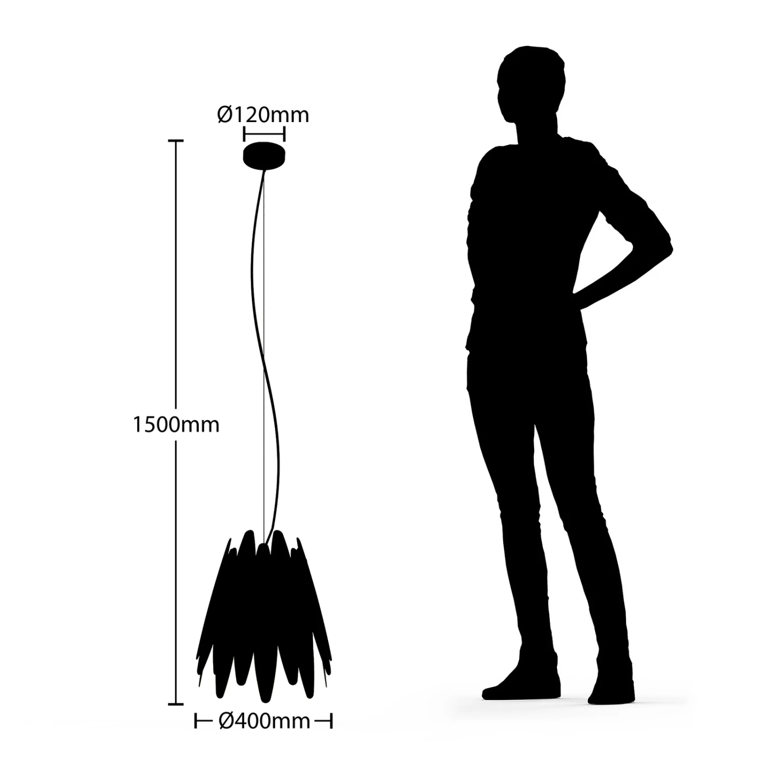 Lucande Lounit Hängelampe, Schwarz-gold, 1-flammig 7 Lucande Lounit Hängelampe, Schwarz-gold, 1-flammig – Bild 7