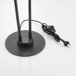 Lucande Carlea Stehleuchte, 4-fl., Schwarz-nickel -Lucande 9639257 8