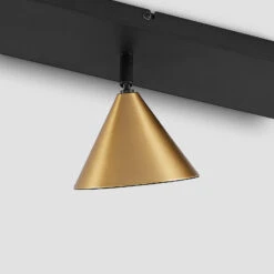 Lucande Kartio Deckenlampe, 3-fl.,neigbar, Messing -Lucande 9639267 5