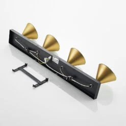 Lucande Kartio Deckenlampe, 4-fl.,neigbar, Messing -Lucande 9639269 8