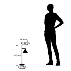 Lucande Kartio Tischleuchte, Messing -Lucande 9639271 7