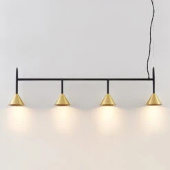 Lucande Kartio Hängeleuchte, Messing -Lucande 9639275 3