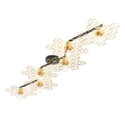 Lucande Alexaru Deckenleuchte, 6-fl., Gold, Lang -Lucande 9639286 3