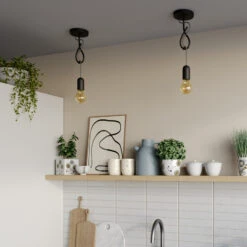 Lucande Jorna Hängeleuchte, Einflammig, Kabel Grau 11 Lucande Jorna Hängeleuchte, Einflammig, Kabel Grau -Lucande 9639383 2