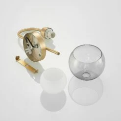 Lucande Mylah Wandleuchte Mit Glasschirm, Messing -Lucande 9639398 8