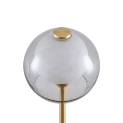 Lucande Mylah Stehleuchte Mit Glasschirm, Messing -Lucande 9639399 5