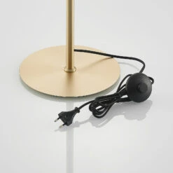 Lucande Mylah Stehleuchte Mit Glasschirm, Messing -Lucande 9639399 7