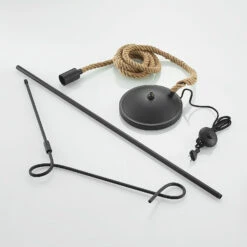 Lucande Ropina Stehleuchte Mit Hanfseil -Lucande 9639426 8