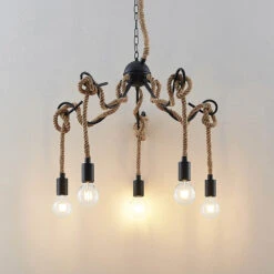 Lucande Ropina Hängeleuchte, Fünfflammig -Lucande 9639429 7