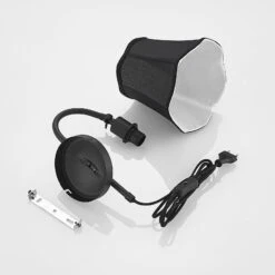 Lucande Binta Stoffwandleuchte, Vintage, Schwarz -Lucande 9639434 8