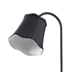 Lucande Binta Stofftischleuchte, Vintage, Schwarz -Lucande 9639440 5