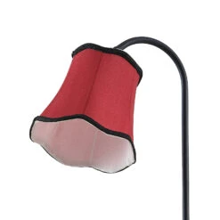 Lucande Binta Stofftischleuchte, Vintage, Rostrot -Lucande 9639441 5