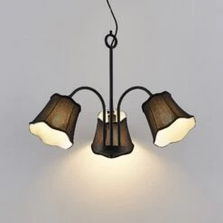 Lucande Binta Hängelampe, Dreiflammig, Schwarz -Lucande 9639458 4