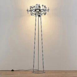 Lucande Glimmo LED-Stehleuchte, Chrom -Lucande 9639491 4