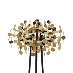 Lucande Glimmo LED-Stehleuchte, Schwarz, Messing -Lucande 9639495 6