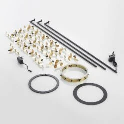 Lucande Glimmo LED-Stehleuchte, Schwarz, Messing -Lucande 9639495 8