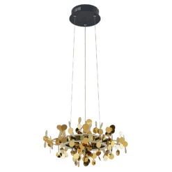 Lucande Glimmo LED-Pendelleuchte, Schwarz, Messing 12 Lucande Glimmo LED-Pendelleuchte, Schwarz, Messing -Lucande 9639496 3