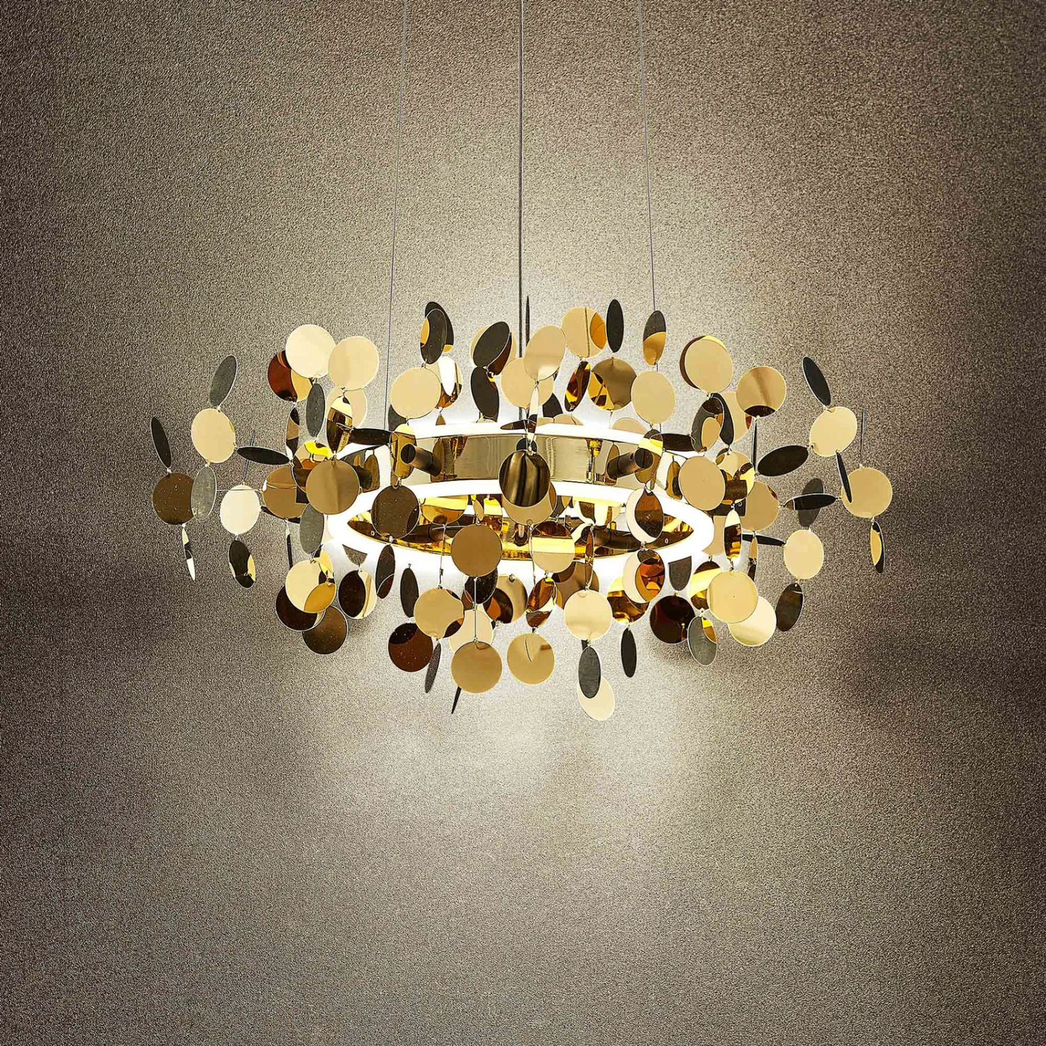 Lucande Glimmo LED-Pendelleuchte, Schwarz, Messing 7 Lucande Glimmo LED-Pendelleuchte, Schwarz, Messing – Bild 7