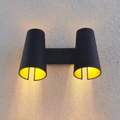 Lucande Kemoni Wandleuchte, Zweiflammig -Lucande 9639545 6