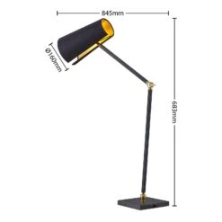 Lucande Kemoni Tischleuchte Mit Textilschirm -Lucande 9639546 4